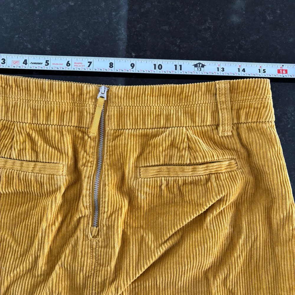 Ann Taylor Loft Yellow Corduroy Skirt Size 4 - Picture 10 of 10